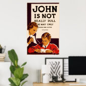 John ist nicht wirklich langweilig poster (Heimbüro)