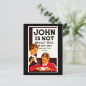 John ist nicht wirklich langweilig postkarte (Stehend Vorderseite)