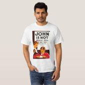 John ist nicht wirklich langweilig T-Shirt (Vorne ganz)