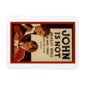 John ist nicht wirklich langweilig Vintage Poster Magnet (Horizontal)