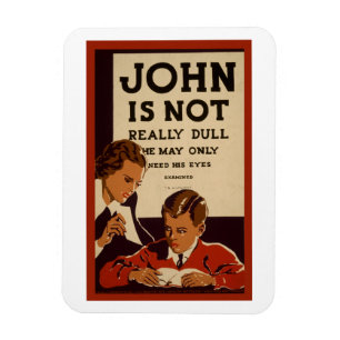 John ist nicht wirklich langweiliges Vintage-Poste Magnet