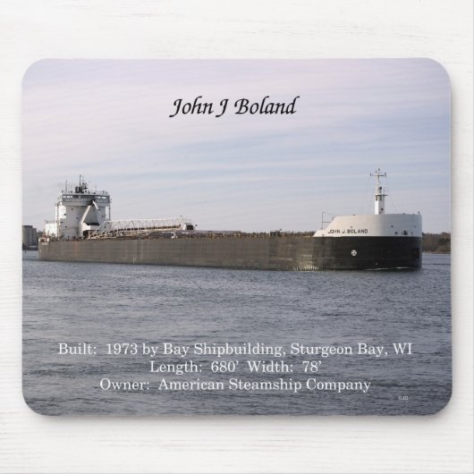 John J. Boland mousepad (Vorne)