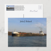 John J. Boland Postkarte (Vorne/Hinten)