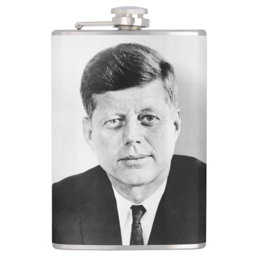 John Jack Kennedy, das Weiße Haus des Präsidenten  Flachmann (Vorderseite)