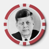 John Jack Kennedy, das Weiße Haus des Präsidenten Pokerchips (Vorderseite)