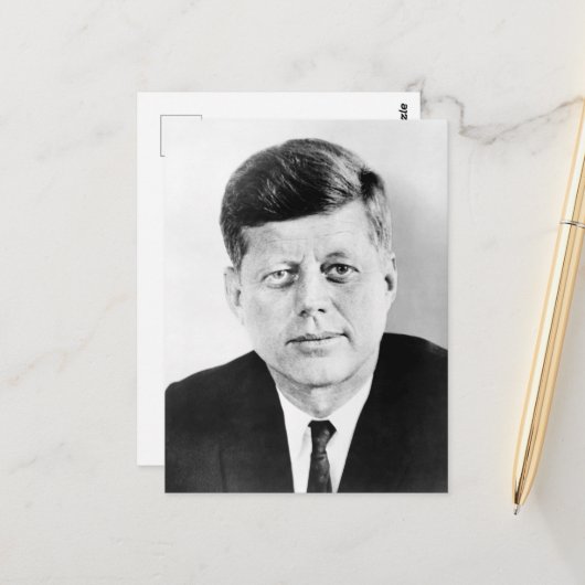 John Jack Kennedy, das Weiße Haus des Präsidenten  Postkarte (Vorderseite/Rückseite Beispiel)