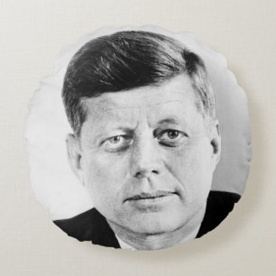 John Jack Kennedy, das Weiße Haus des Präsidenten Rundes Kissen