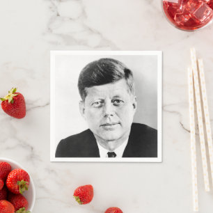 John Jack Kennedy, das Weiße Haus des Präsidenten  Serviette