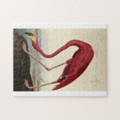 John James Audubon - Amerikanischer Flamingo Puzzle (Horizontal)