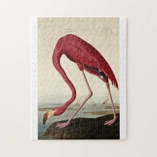 John James Audubon - Amerikanischer Flamingo Puzzle (Vertikal)