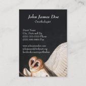 John James Audubon Barn Owls Business Card Visitenkarte (Rückseite)
