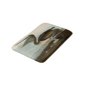 John James Audubon Brown Pelican Artwork Painting Badematte (Schrägansicht)