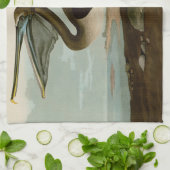 John James Audubon Brown Pelican Artwork Painting Geschirrtuch (Gefaltet)