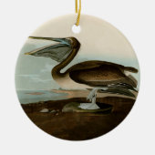 John James Audubon Brown Pelican Artwork Painting Keramik Ornament (Vorne)