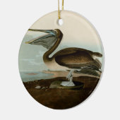John James Audubon Brown Pelican Artwork Painting Keramik Ornament (Links)
