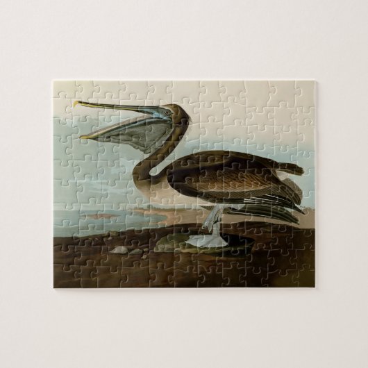 John James Audubon Brown Pelican Artwork Painting Puzzle (Horizontal)