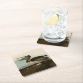 John James Audubon Brown Pelican Artwork Painting Rechteckiger Pappuntersetzer (Vor Ort)