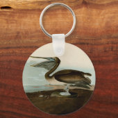 John James Audubon Brown Pelican Artwork Painting Schlüsselanhänger (Vorderseite)