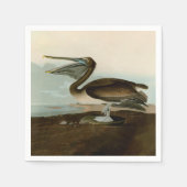 John James Audubon Brown Pelican Artwork Painting Serviette (Vorderseite)