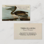 John James Audubon Brown Pelican Artwork Painting Visitenkarte (Vorne/Hinten)