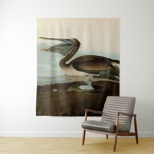 John James Audubon Brown Pelican Artwork Painting Wandteppich (Beispiel)