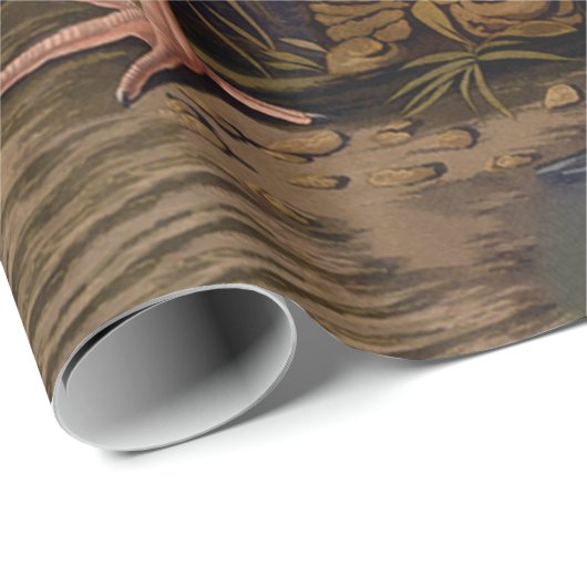 John James Audubon White Ibis Bird Print Classic Geschenkpapier (Rolleneckpunkt)