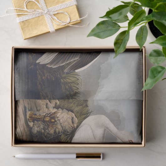 John James Audubon White Ibis Bird Print Classic Seidenpapier (Geschenk)