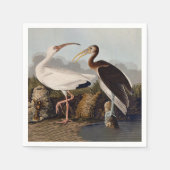 John James Audubon White Ibis Bird Print Classic Serviette (Vorderseite)