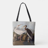 John James Audubon White Ibis Bird Print Classic Tasche (Rückseite)