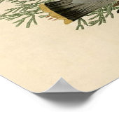 John James Audubon Zedernseidenschwanz-Vogel Druck Poster (Ecke)