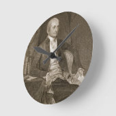 John Jay, engraved by Asher Brown Durand (1796-188 Runde Wanduhr (Winkel)