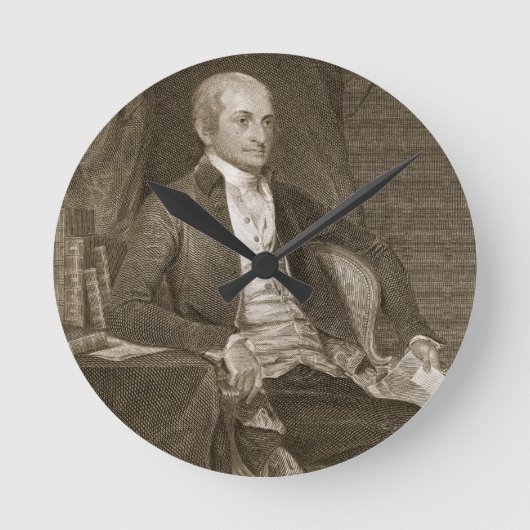 John Jay, engraved by Asher Brown Durand (1796-188 Runde Wanduhr (Vorderseite)