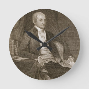John Jay, engraved by Asher Brown Durand (1796-188 Runde Wanduhr