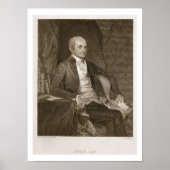John Jay, Gravur von Asher Brown Durand (1796-188) Poster (Vorne)