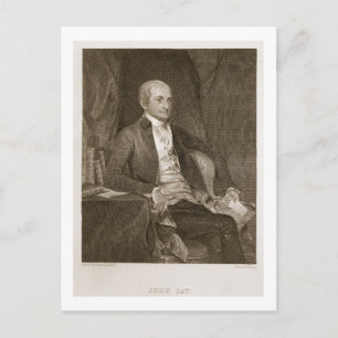 John Jay, Gravur von Asher Brown Durand (1796-188) Postkarte