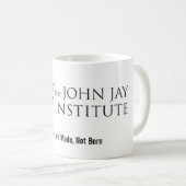 John-Jay-Institut-Logo-Kaffee-Tasse Kaffeetasse (VorderseiteRechts)