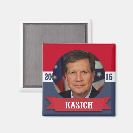 JOHN KASICH 2016 MAGNET (Vorderseite/Rückseite)