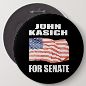 JOHN KASICH FÜR GOVERNOR BUTTON (Vorne & Hinten)