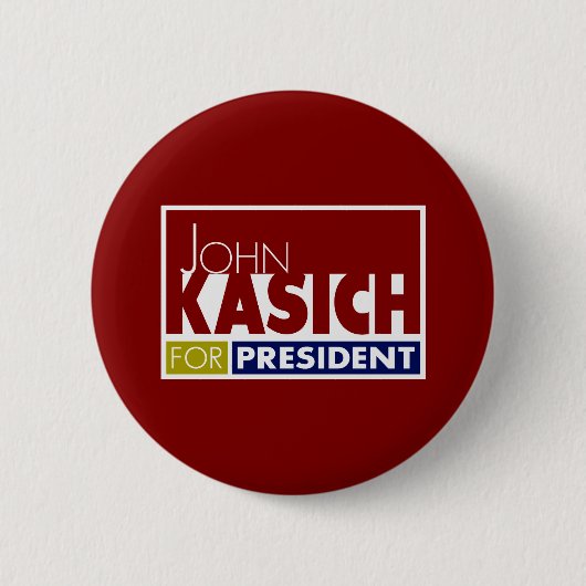 John Kasich für Präsident V1 Button (Vorderseite)