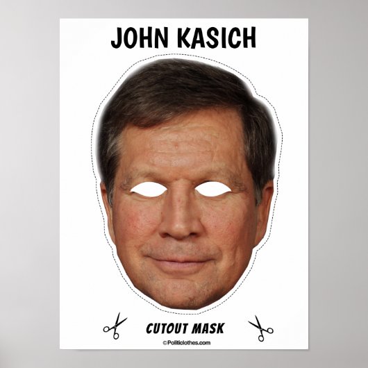 JOHN KASICH Halloween Mask Poster (Vorne)