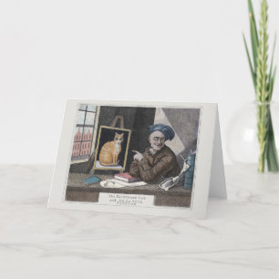 John Kay, die Lieblingskatze koloriert Karte