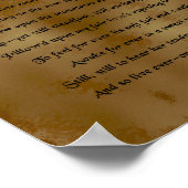 John Keats, Bright Star Poster (Ecke)