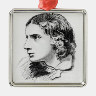 John Keats Ornament Aus Metall