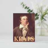 John Keats Postkarte (Stehend Vorderseite)