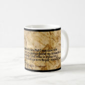 John Keats, wenn ich Furcht-Tasse habe Kaffeetasse (VorderseiteRechts)