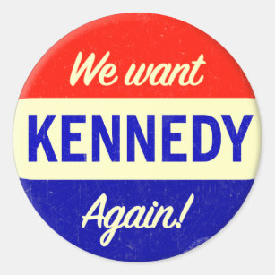 John Kennedy für Präsidenten Again Runder Aufkleber