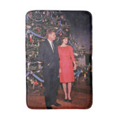 John Kennedy & Jacqueline, Präsident der Weihnacht Badematte (Vorderseite Vertikal)
