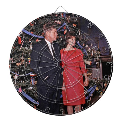 John Kennedy & Jacqueline, Präsident der Weihnacht Dartscheibe (vorne)
