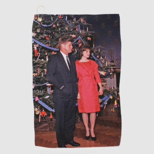 John Kennedy & Jacqueline, Präsident der Weihnacht Golfhandtuch