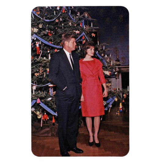 John Kennedy & Jacqueline, Präsident der Weihnacht Magnet (Vertikal)
